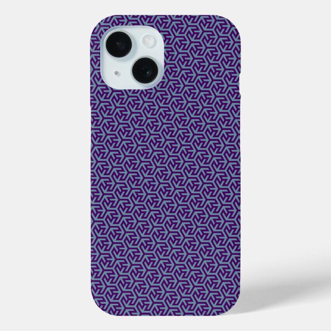 Funda De Case-Mate Para iPhone Tejido Hexagonal Real (Reverso )