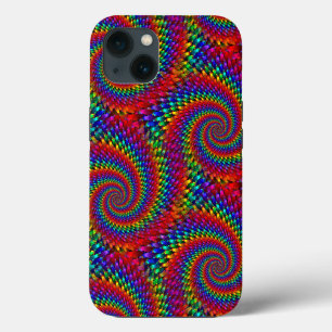 Funda Para iPhone 13 Tejido hippie psicodélico