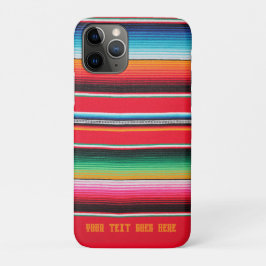 Funda Para iPhone 11 Pro Tejido mexicano de poncho