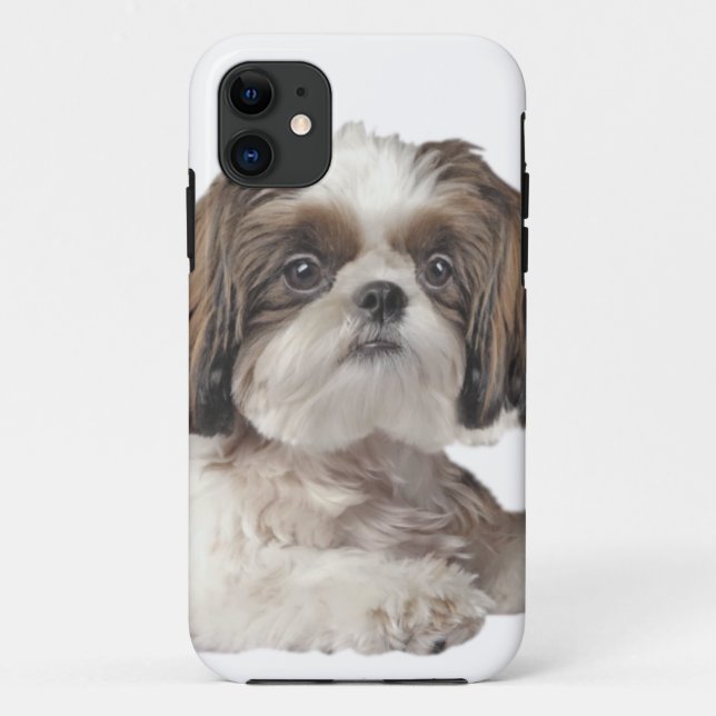 Funda De Case-Mate Para iPhone Tejido shih zu (Reverso)