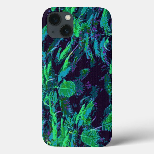 Funda De Case-Mate Para iPhone Tejido tropical (Reverso)