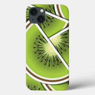 Funda Para iPhone 13 Tejidos de fruta kiwi funky