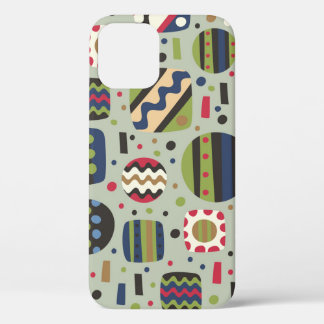 Funda Para iPhone 12 tejidos de patrón de color abstracto, decorados in
