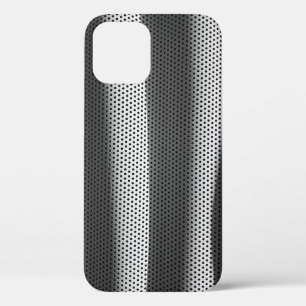 Funda Para iPhone 12 Tejidos de polka blanco y negro