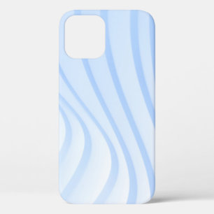 Funda Para iPhone 12 Tejidos de rayas azules y blancas