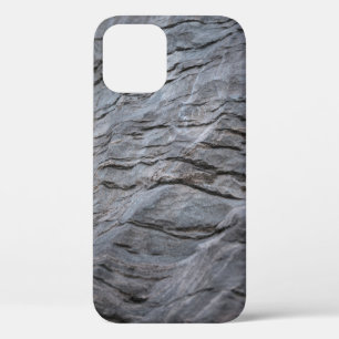 Funda Para iPhone 12 Tejidos de rayas negras y grises