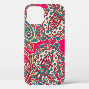 Funda Para iPhone 12 Tejidos florales con adorno de paisajes impecables