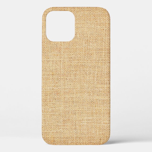 Funda De Case-Mate Para iPhone Tela de chándal natural, fondo texturado. (Reverso )
