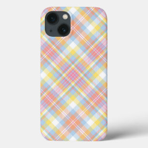 Funda Para iPhone 13 Tela escocesa en colores pastel de la raya