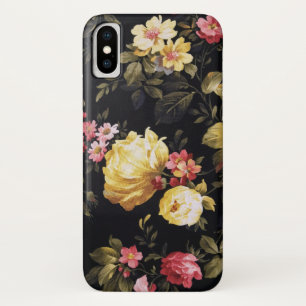 Funda Para iPhone X tela floral retro