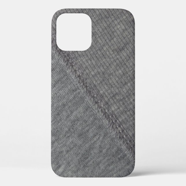 Funda De Case-Mate Para iPhone Tela gris: textura abstracta de punto. (Reverso )