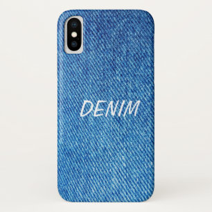 Funda Para iPhone X Tela vaquera