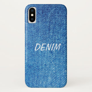 Funda Para iPhone X Tela vaquera