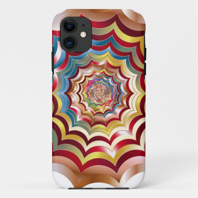 Funda De Case-Mate Para iPhone telaraña hipnótica revitalizada (Reverso)