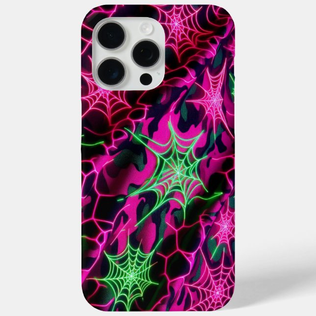 Funda De Case-Mate Para iPhone telaraña, patrón de telaraña, camuflaje (Reverso )
