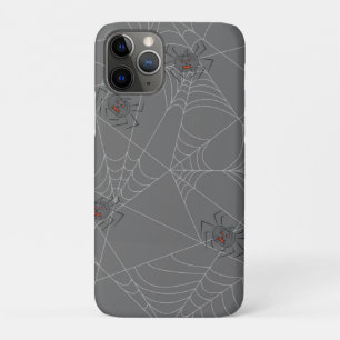 Funda Para iPhone 11 Pro telaraña y calabazas de Halloween
