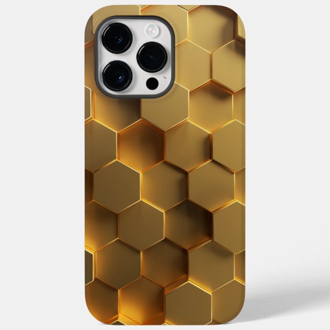 Funda De Case-Mate Para iPhone Teléfono abstracto de oro (Reverso )