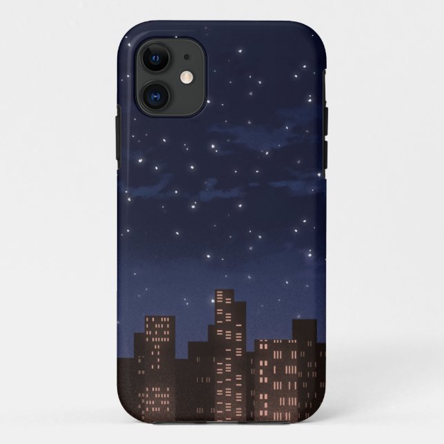 Funda De Case-Mate Para iPhone Telefono aéreo nocturno (Reverso)