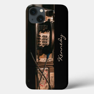 Funda Para iPhone 13 teléfono antiguo de pago vintage retro anticuado