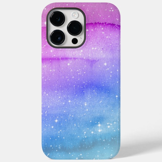 Funda De Case-Mate Para iPhone Teléfono azul y rosa (Reverso )