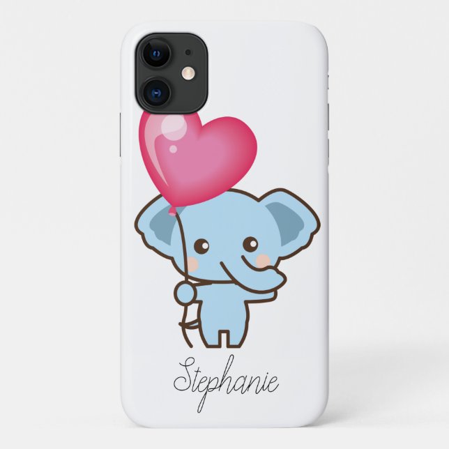 Funda De Case-Mate Para iPhone Teléfono celular personalizado de elefante Persona (Reverso)