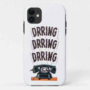 Funda Para iPhone 11 Teléfono clásico antiguo retro divertido sonando