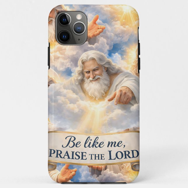 Funda De Case-Mate Para iPhone Teléfono cristiano celestial (Reverso)