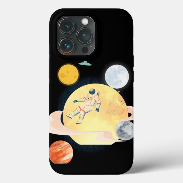 Funda De Case-Mate Para iPhone Teléfono de astronauta  (Reverso )