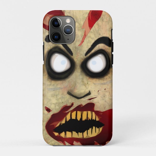 Funda De Case-Mate Para iPhone Teléfono del zombi (Reverso)