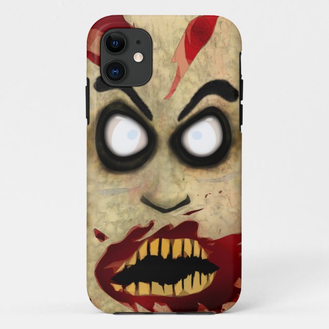 Funda De Case-Mate Para iPhone Teléfono del zombi (Reverso)