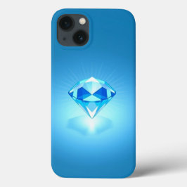 Funda Para iPhone 13 Teléfono móvil brillante de Diamante Azul