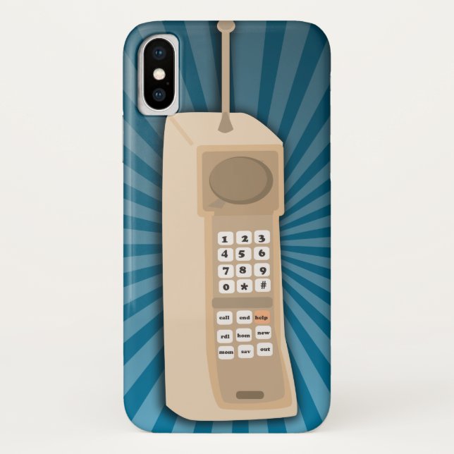 Funda De Case-Mate Para iPhone Teléfono móvil de ladrillo divertido (Reverso)
