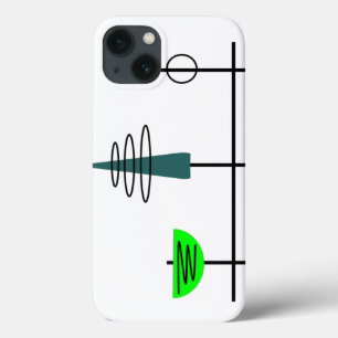 Funda Para iPhone 13 Teléfono móvil moderno de Mid Century