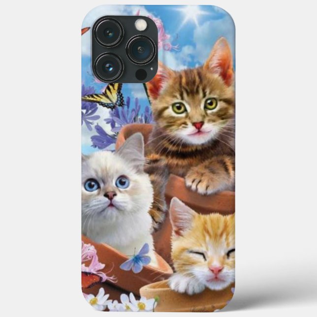 Funda De Case-Mate Para iPhone Teléfono para gatos de amor (Reverso )