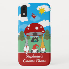 Funda Para iPhone XR Teléfono personalizado feliz lindo del gnomo