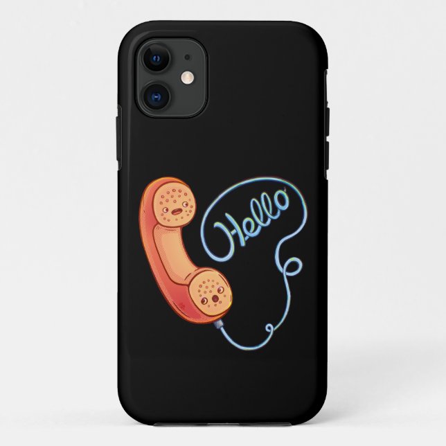 Funda De Case-Mate Para iPhone Teléfono Retro Antiguo (Reverso)