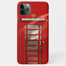 Teléfono rojo británico personalizado