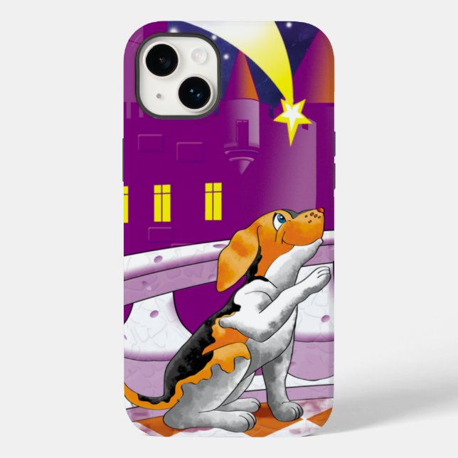 Funda De Case-Mate Para iPhone telescopio de perros (Reverso )
