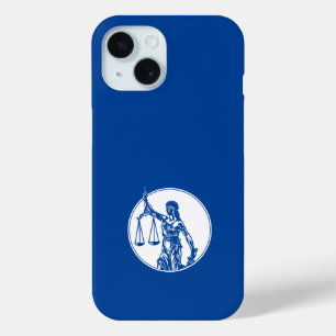 Funda Para iPhone 15 Tema azul   Temida