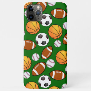 Funda Para iPhone 11 Pro Max Tema de deportes Baloncesto Fútbol fútbol Béisbol
