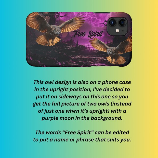 Funda De Case-Mate Para iPhone Tema de dos búhos (Subido por el creador)