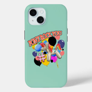 Funda Para iPhone 15 tema de fiesta de pony Mikitiez disco bola globo