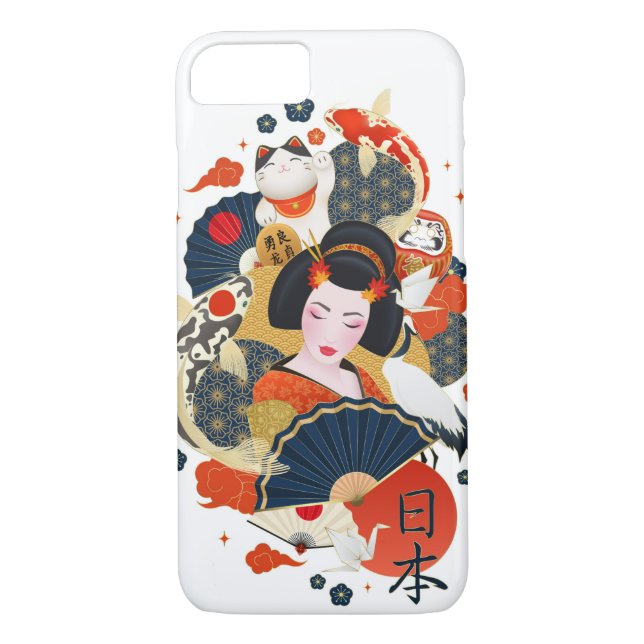 Funda De Case-Mate Para iPhone Tema de Japón (Reverso)