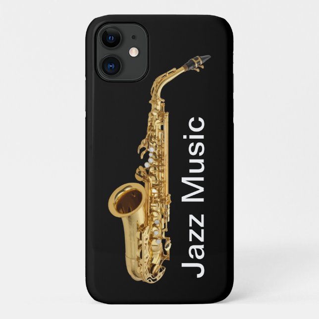 Funda De Case-Mate Para iPhone Tema de Jazz Musical (Reverso)