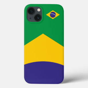 Funda Para iPhone 13 Tema de la bandera de Brasil
