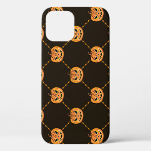 Funda Para iPhone 12 Tema de la fiesta de calabaza de Halloween.