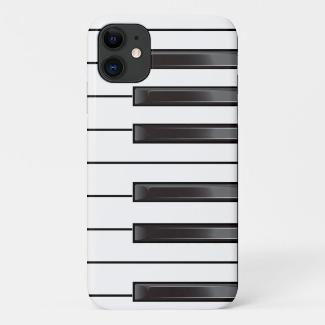 Funda De Case-Mate Para iPhone Tema de las Claves Musicales del Piano (Reverso)