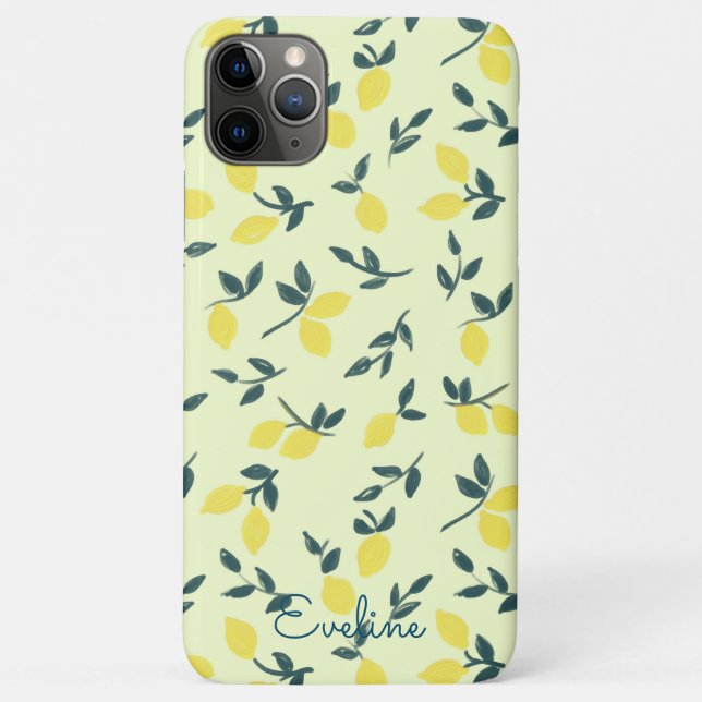 Funda De Case-Mate Para iPhone Tema de limón (Reverso)