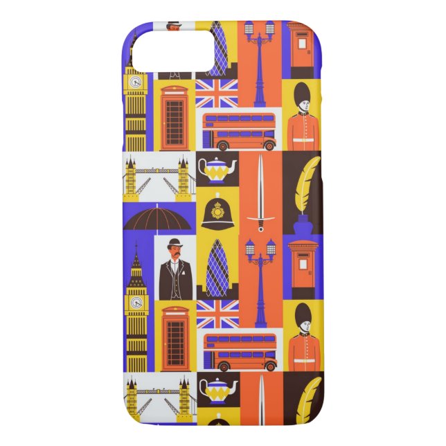 Funda De Case-Mate Para iPhone Tema de Londres (Reverso)