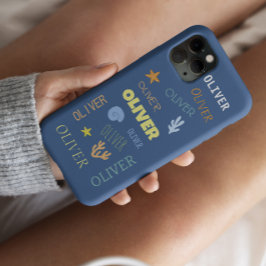 Funda Para iPhone 11 Pro Tema de nombre personalizado Estrella de mar de pl